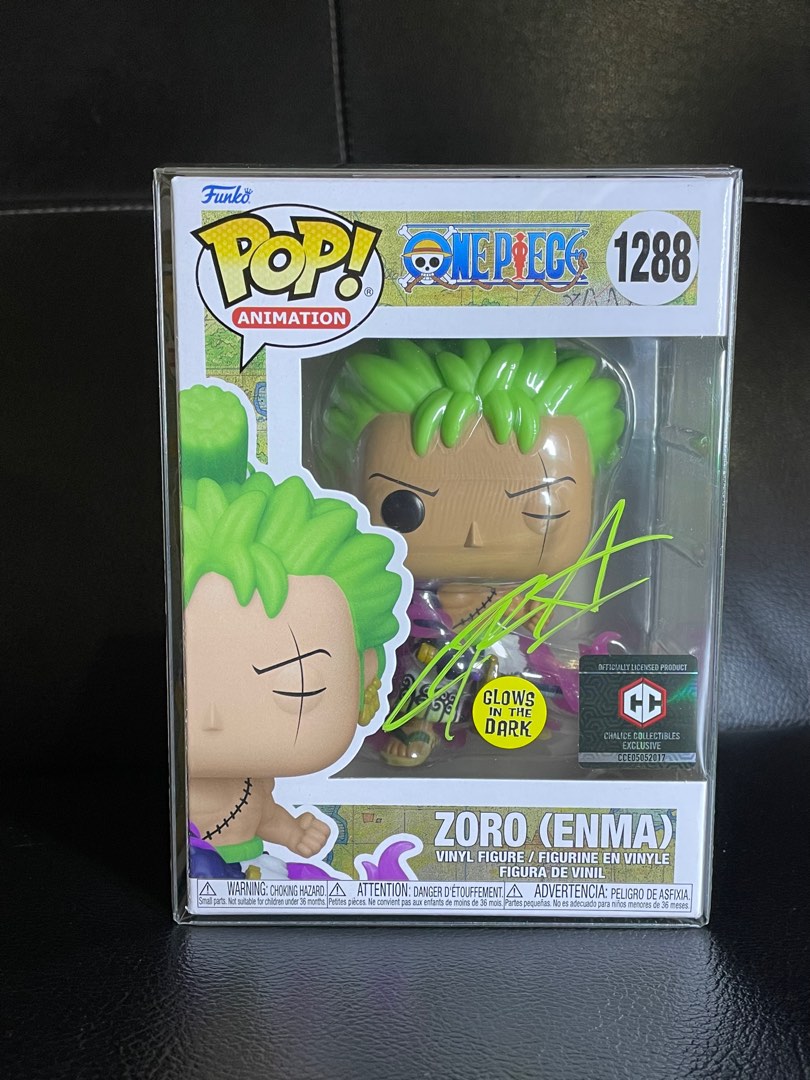 Funko Pop! - One Piece: Zoro Enma #1288 SIGNED by Christopher Sabat (PSA  Certified) (Yellow Signature)