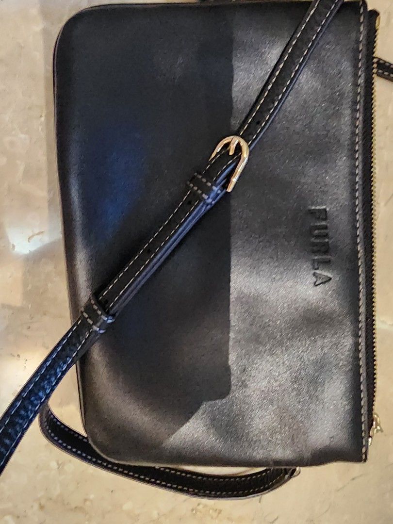 Furla small black bag hot sale