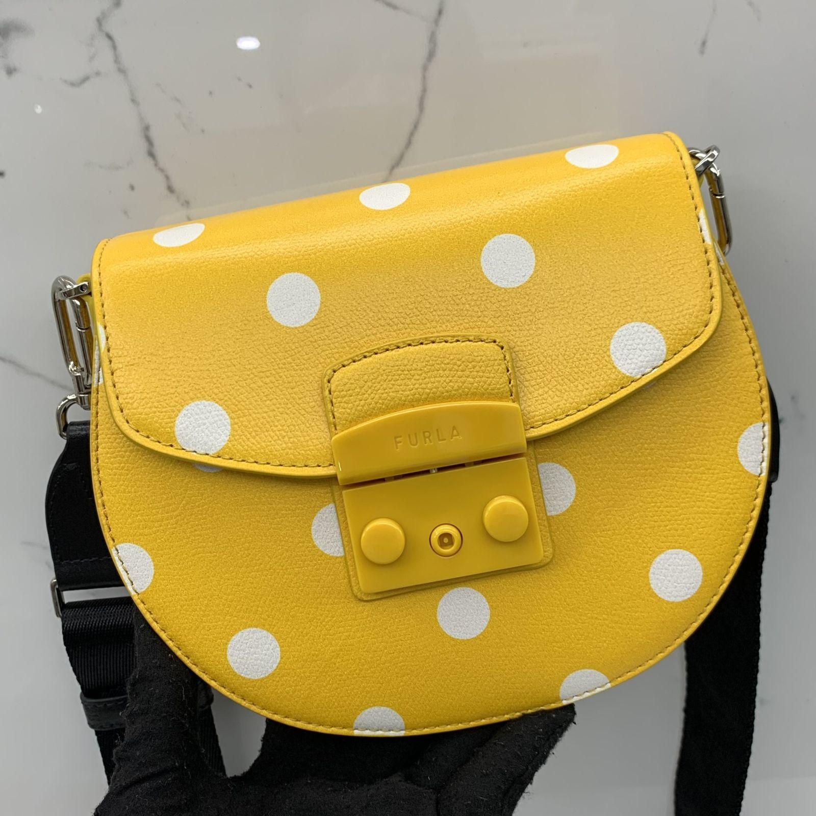 Furla yellow new arrivals crossbody bag