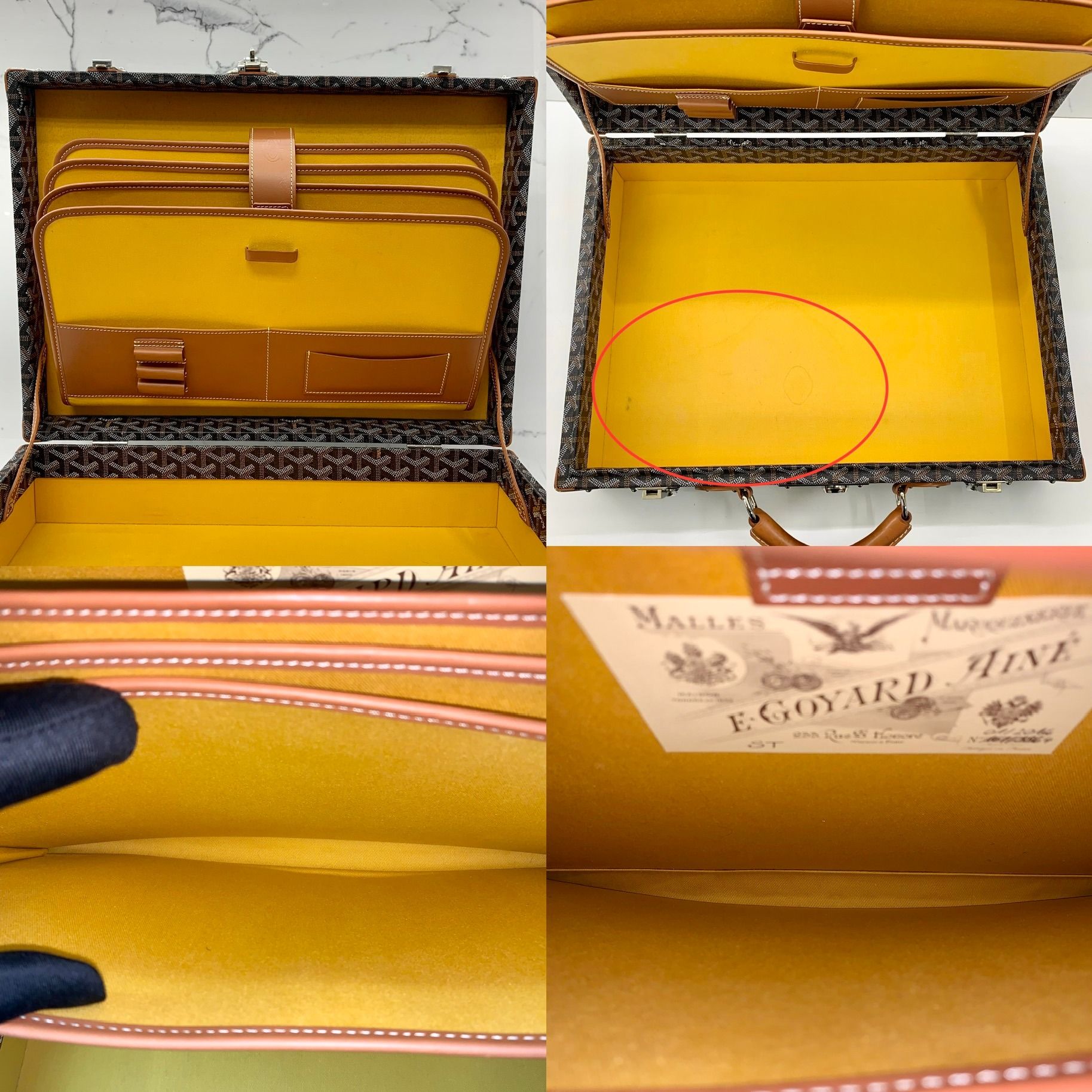 GOYARD ATTACHÉ CASE TRUNK WITH INITIAL BUSINESS BAG 237023404 WE, Luxury,  Bags & Wallets on Carousell