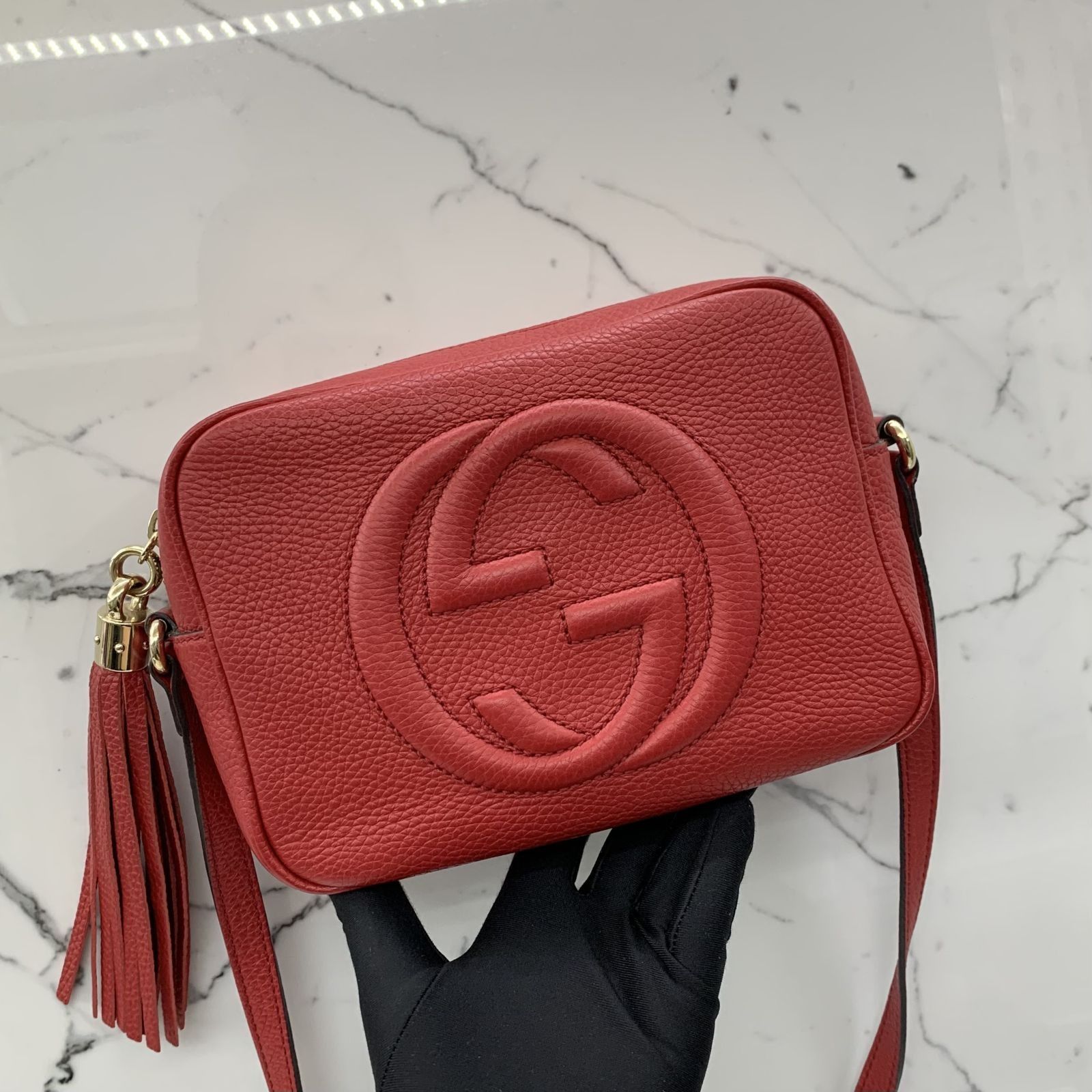 GUCCI GG MARMONT RED CROSSBODY BAG, Luxury, Bags & Wallets on Carousell