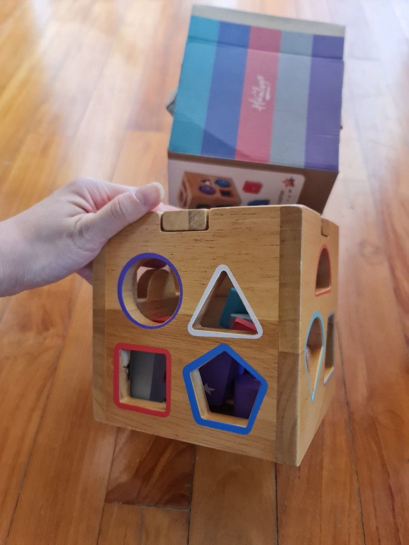 Hamleys Wooden Shape Sorter Toy, Babies & Kids, Infant Playtime on