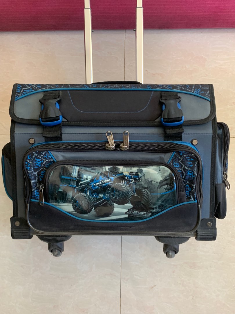 Hawk Rotating Trolley School Bag 6 wheels Men s Fashion Bags