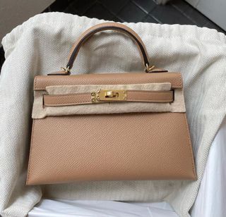 🖤 Hermes Kelly 25 Etoupe Epsom GHW🖤, Luxury, Bags & Wallets on Carousell