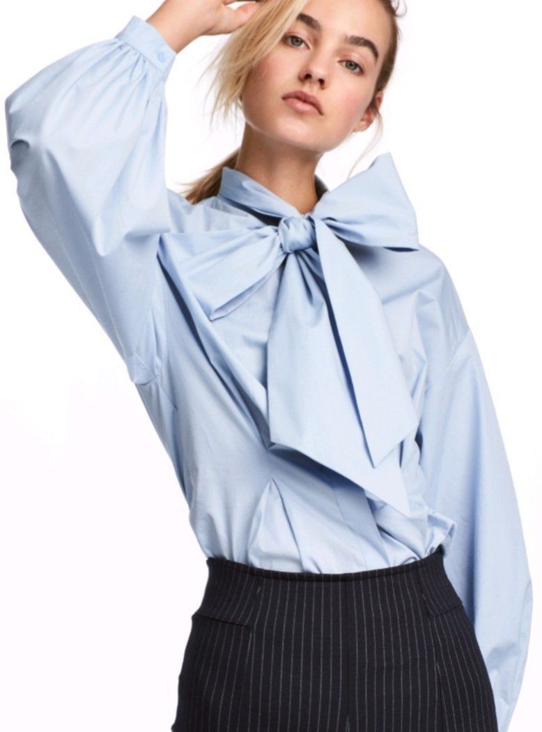 H&m bow discount blouse