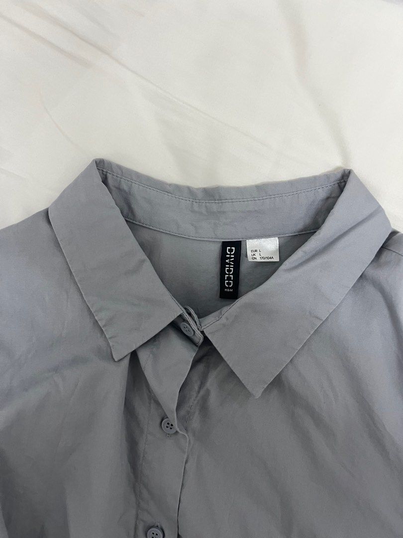 White button up shirt h&m hot sale