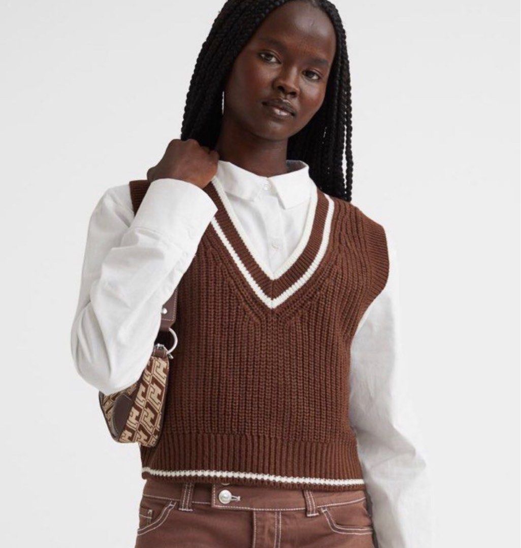H&m knitted deals vest