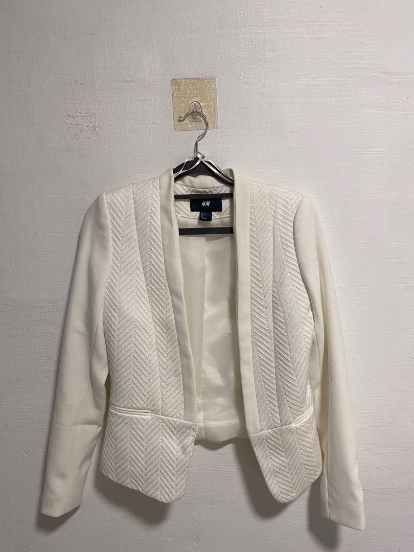 White blazer h&m cheap