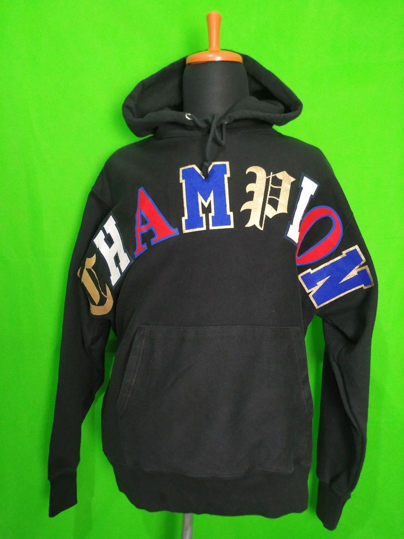 Champion hoodie big letters cheap