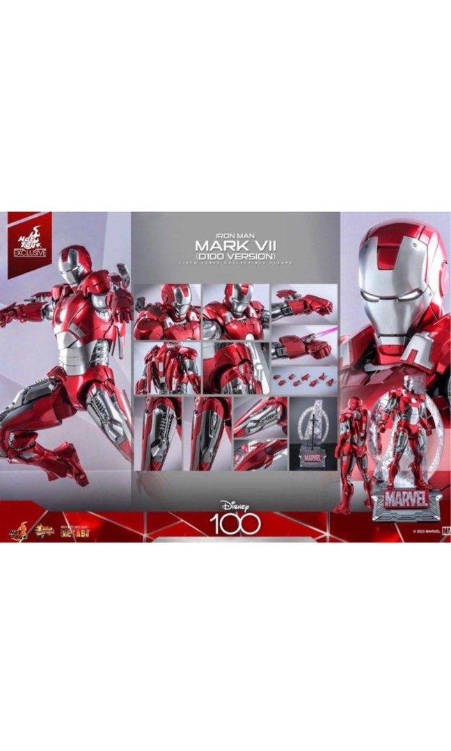 激レア ホットトイズ アイアンマン マーク7 プラチナカラー D100 Hot