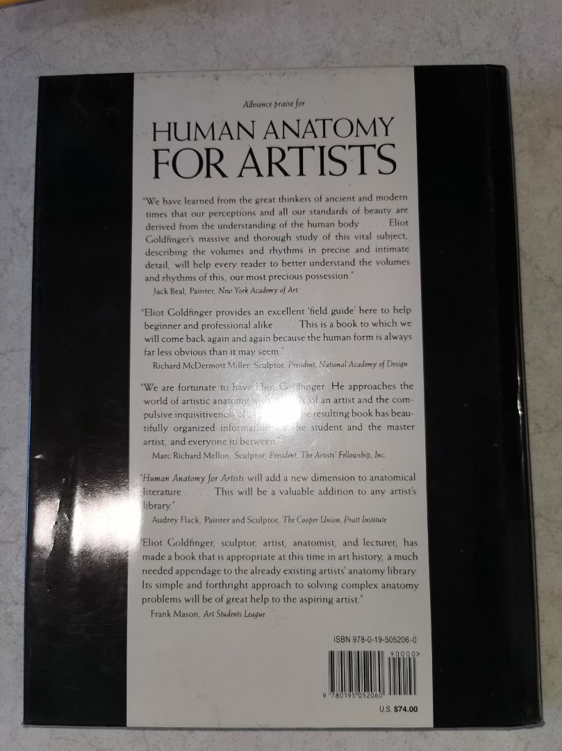 Human Anatomy for Artists by Eliot Goldfinger., Hobbies & Toys, Books