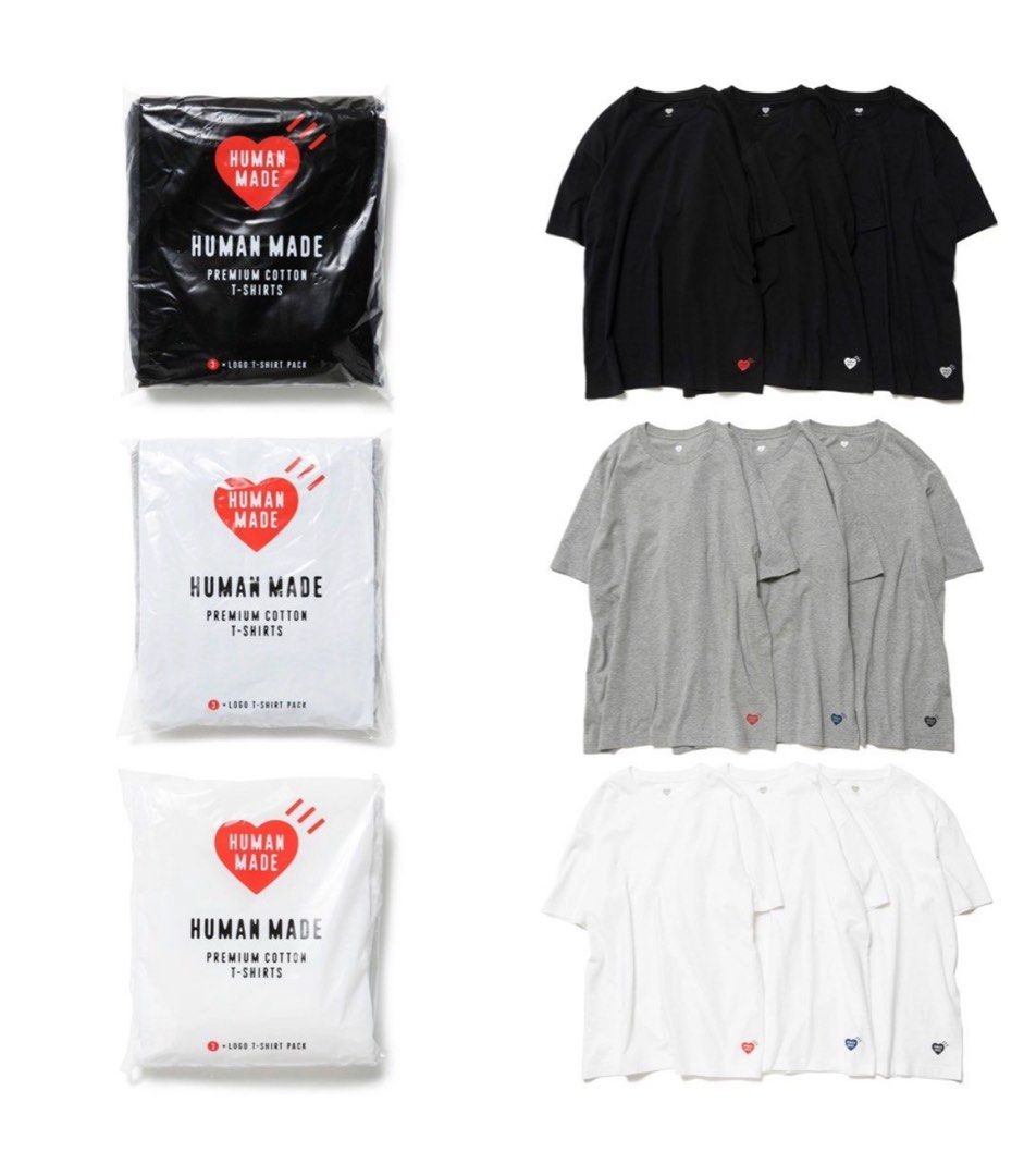 Human Made 3PACK TEE SET, Men's Fashion, Tops & Sets, Tshirts