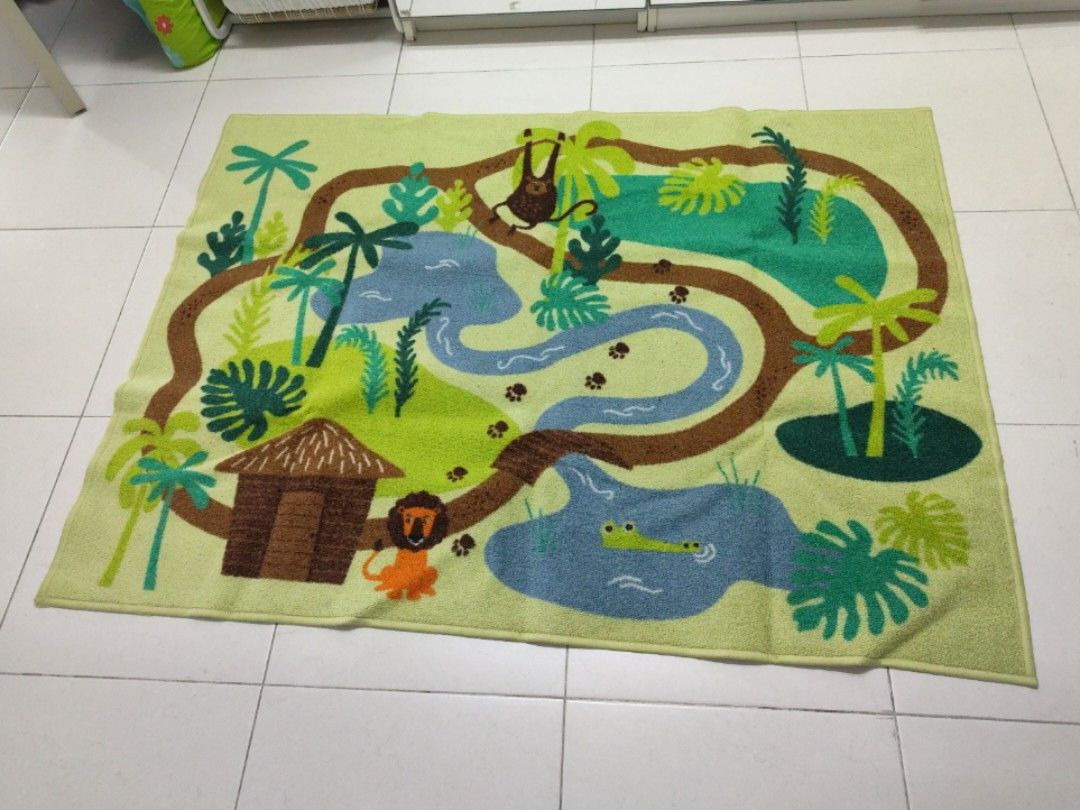 IKEA Djungelskog kids rug, Furniture & Home Living, Home Decor, Carpets ...