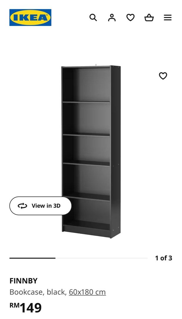 IKEA Finnby Book Shelf Cupboard, Furniture & Home Living, Furniture
