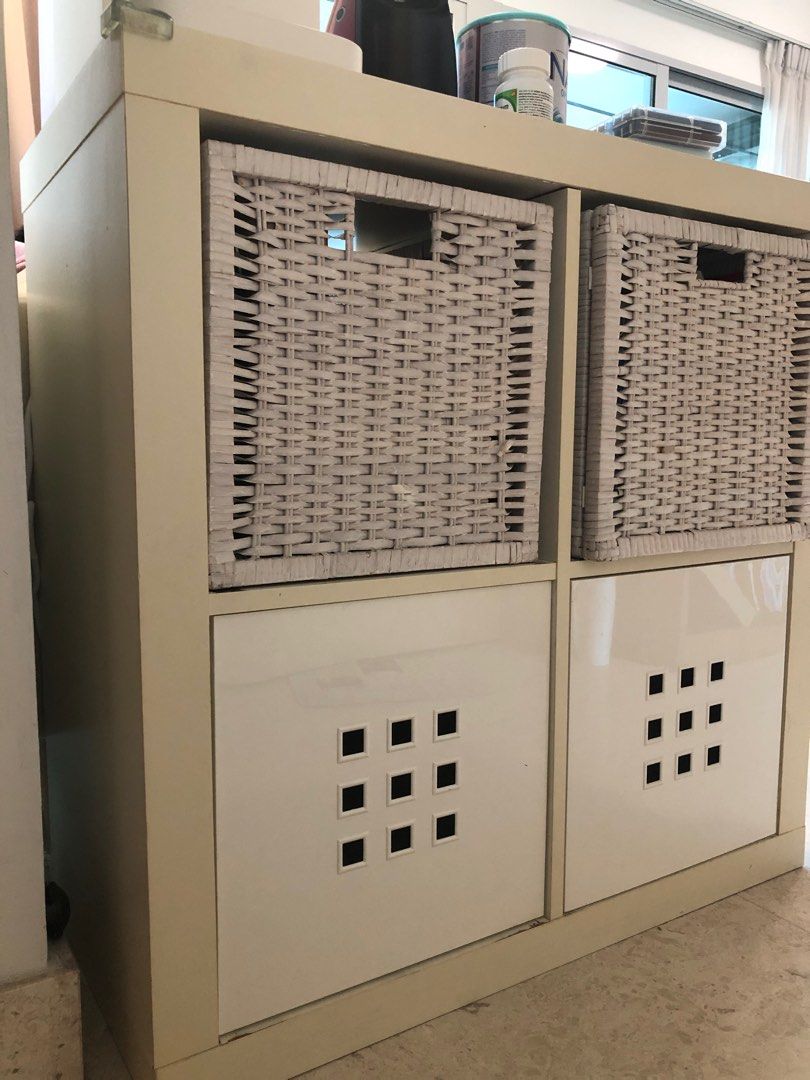 IKEA Lekman storage box for Kallax shelving unit, Furniture & Home