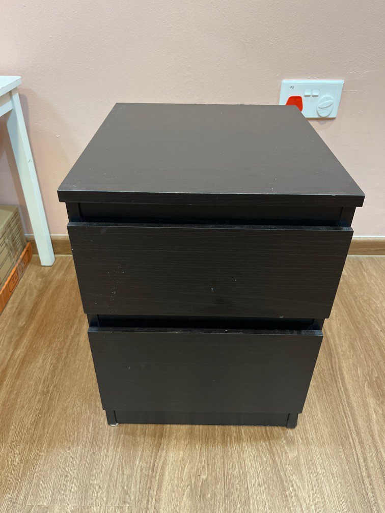 IKEA Malm side table, Furniture & Home Living, Furniture, Shelves