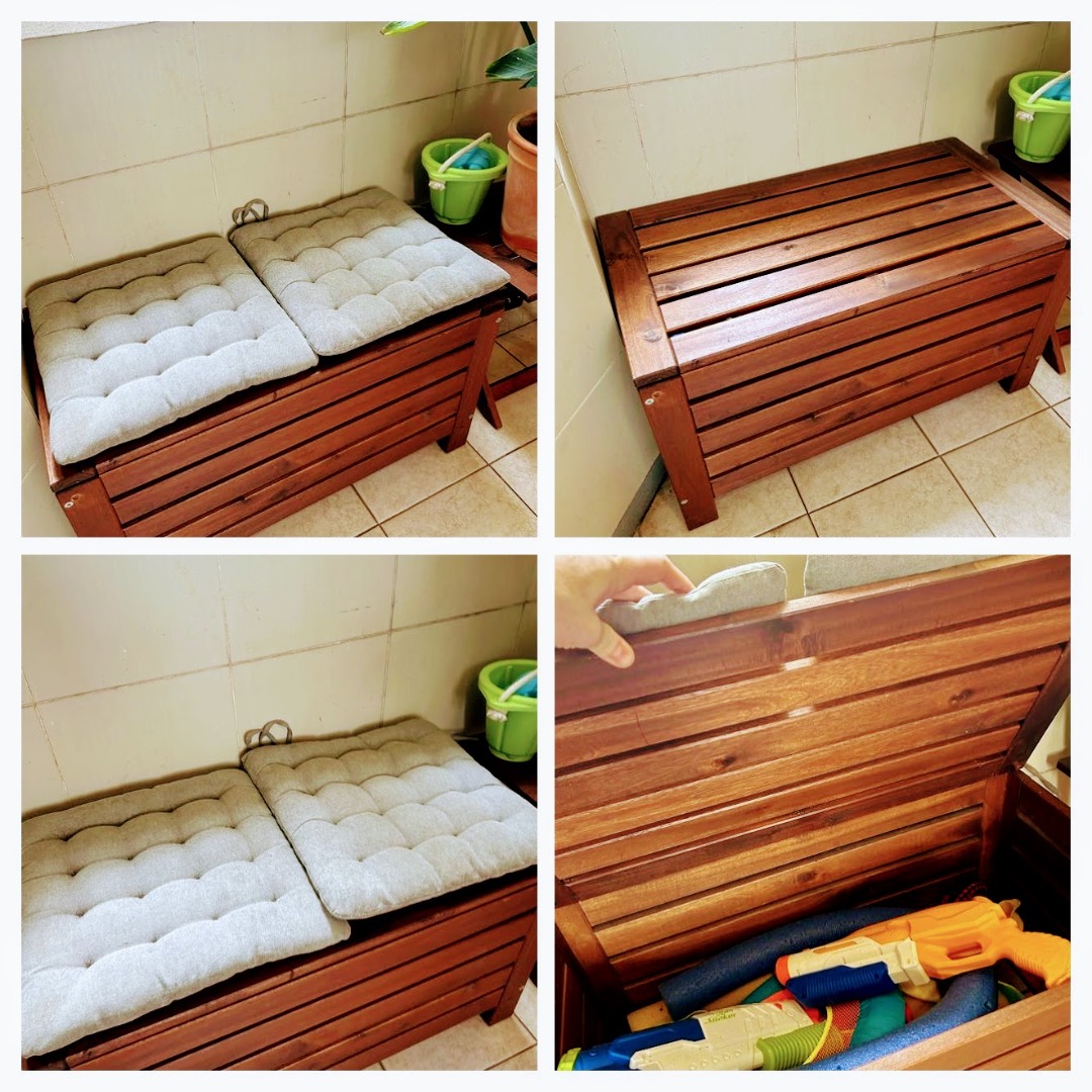 IKEA Applaro outdoor storage box/bench, Furniture & Home Living