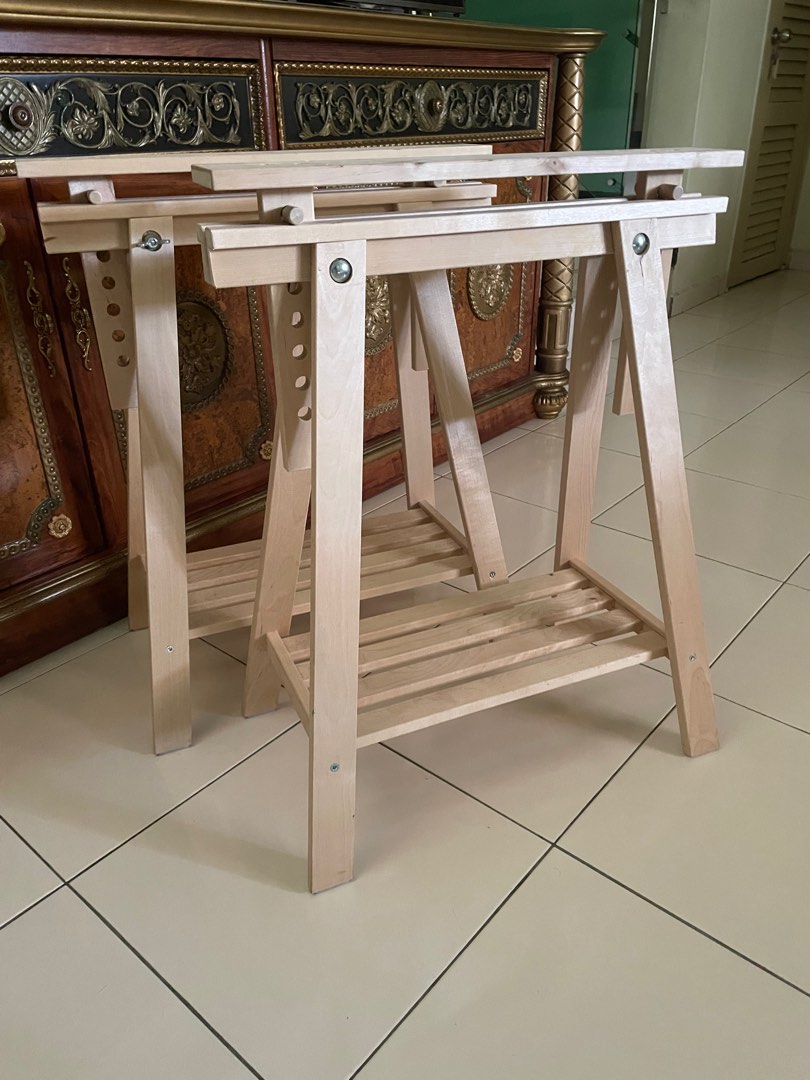 IKEA Wooden Table Leg Set MITTBACK, Furniture & Home Living