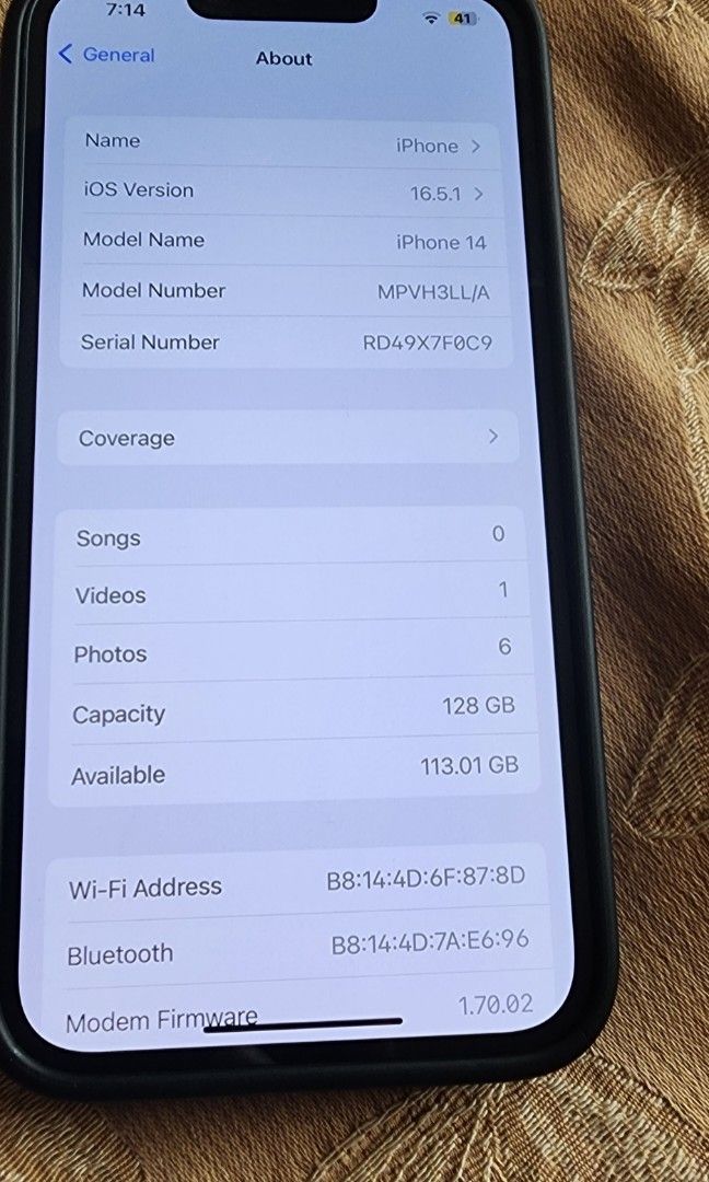 iPhone 14 128gb [ESim, US Carrier Locked], Mobile Phones & Gadgets