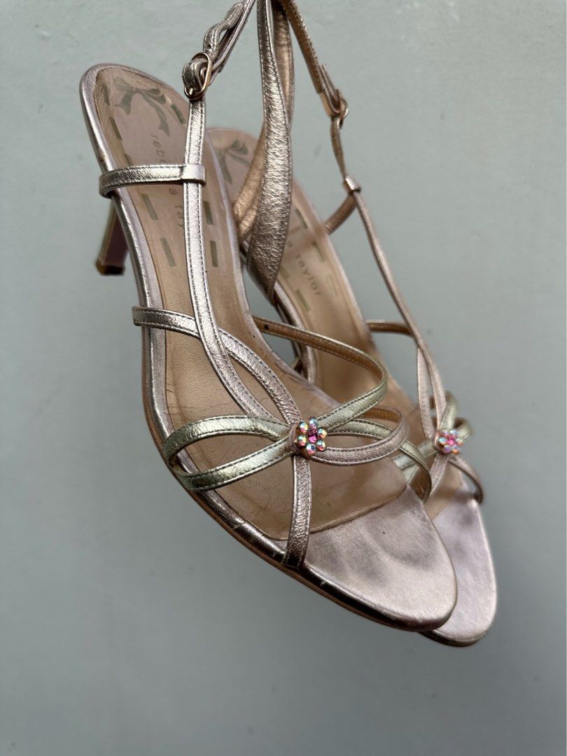 Iridescent low new arrivals heels