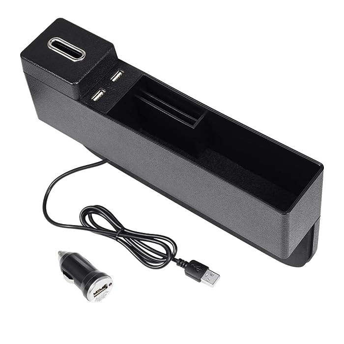 J043) CAR SEAT GAP ORGANISER, CAR SEAT SIDE POCKET WITH COIN BOX AND 2