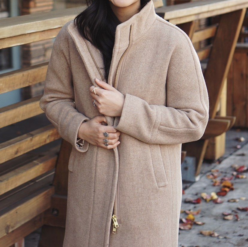 J crew cocoon coat sandstone hot sale