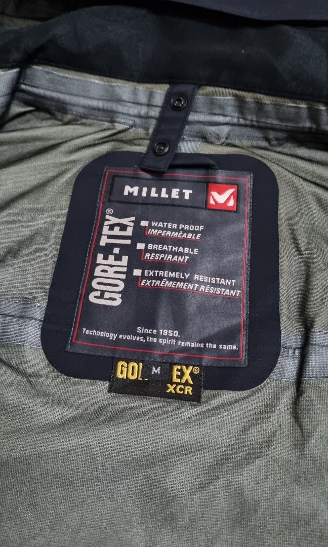 Jacket Outdoor Millet Goretex XCR, Fesyen Pria, Pakaian , Baju Luaran