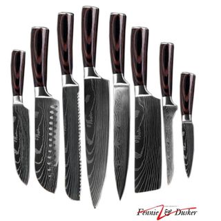 Knife Set,FULLHI 14pcs Japanese Knife Set, Premium German Stainless Steel  Kit