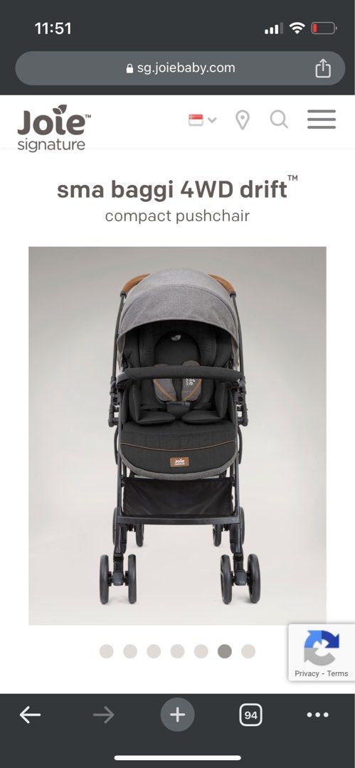 Joie sma baggi 4wd drift signature, Babies & Kids, Going Out, Strollers ...