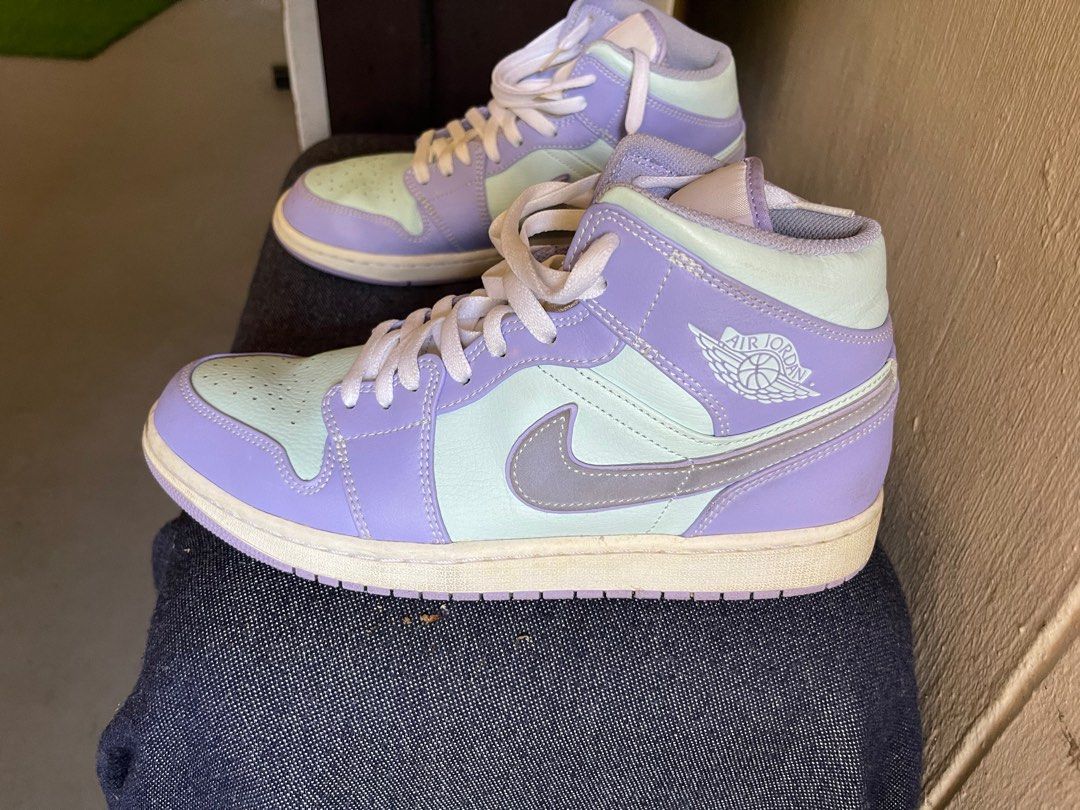 air jordan 1 mid purple pulse glacier blue