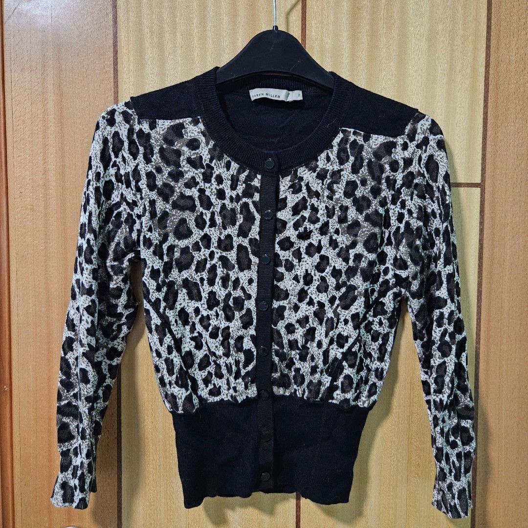Karen millen animal on sale print cardigan