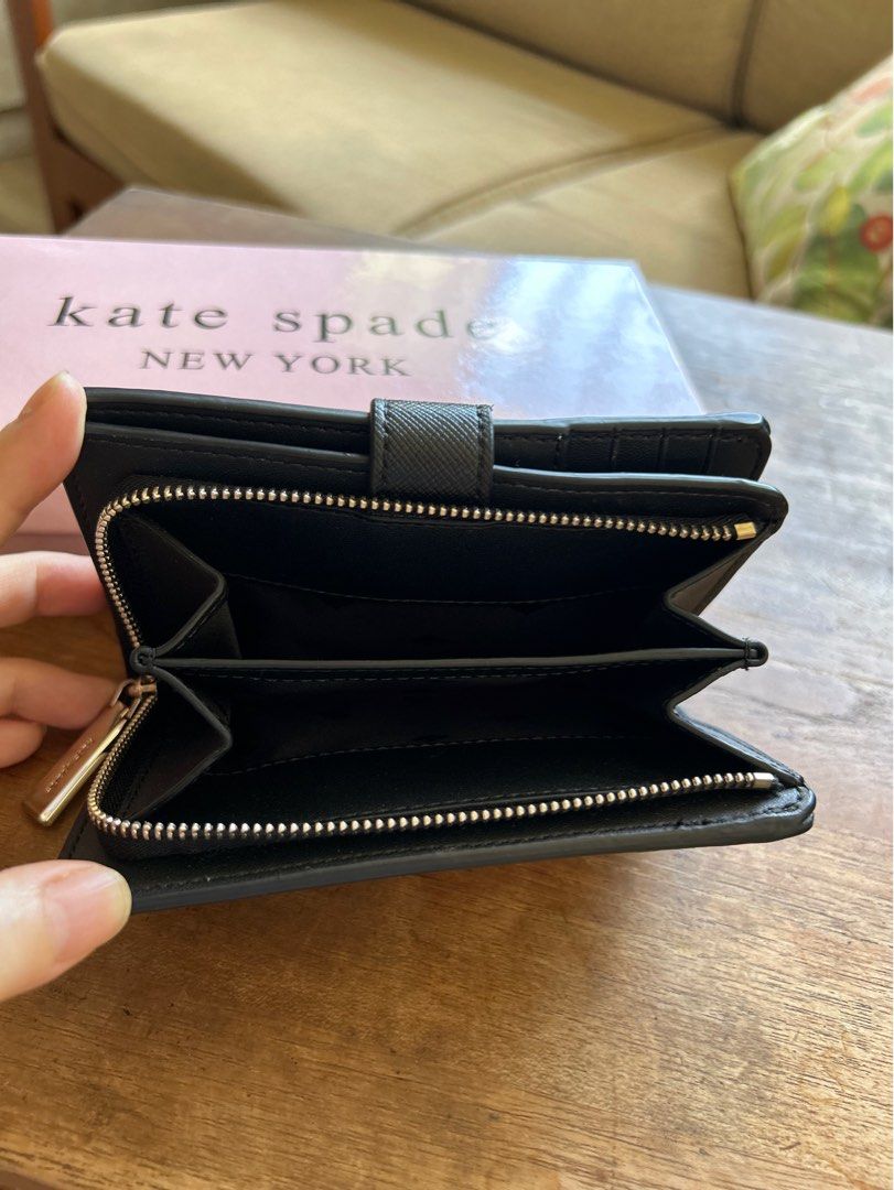 Kate Spade Staci Colorblock Saffiano Leather Medium Wristlet Warm
