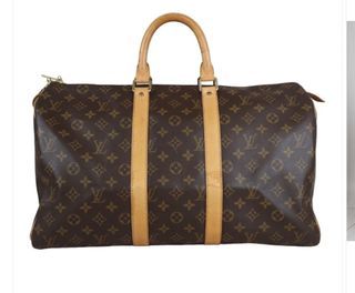 Louis Vuitton Rare Beige Epi Leather Keepall 45 Boston Duffle Bag