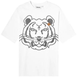 Kenzo x Nigo Tiger Pixel Oversized T-Shirt Off White