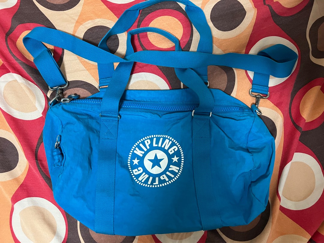 KIPLING DUFFLE BAG OCEAN BLUE on Carousell