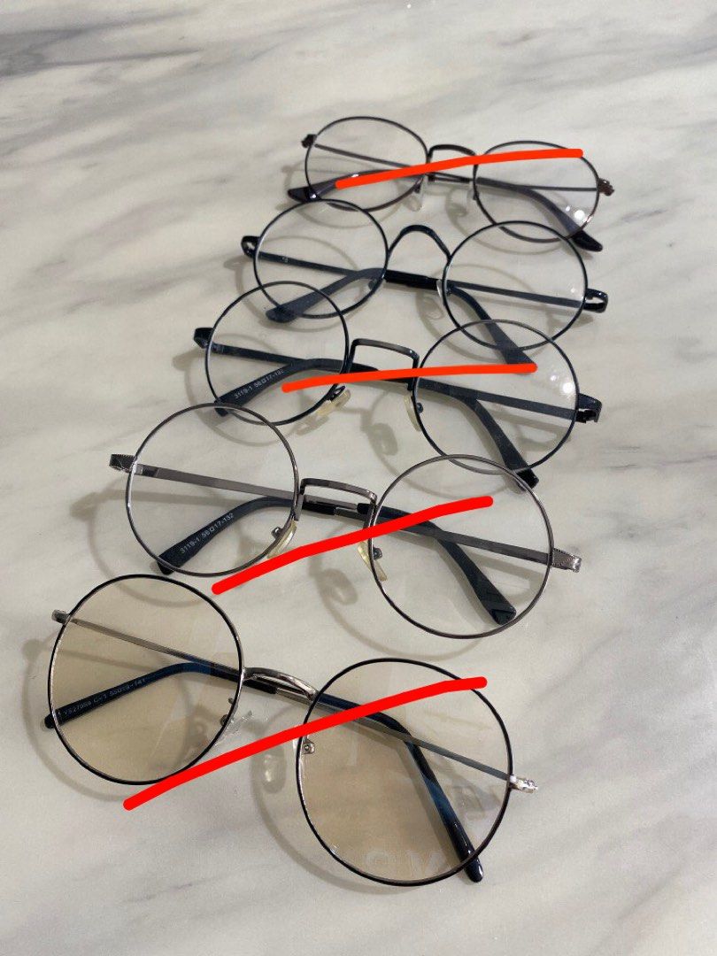 Circular fake clearance glasses