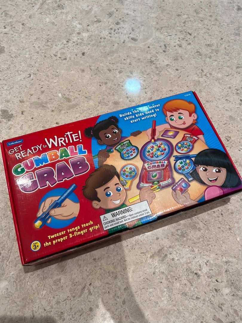 Lakeshore Gumball Grab Prewriting game, Hobbies & Toys, Toys & Games on Carousell