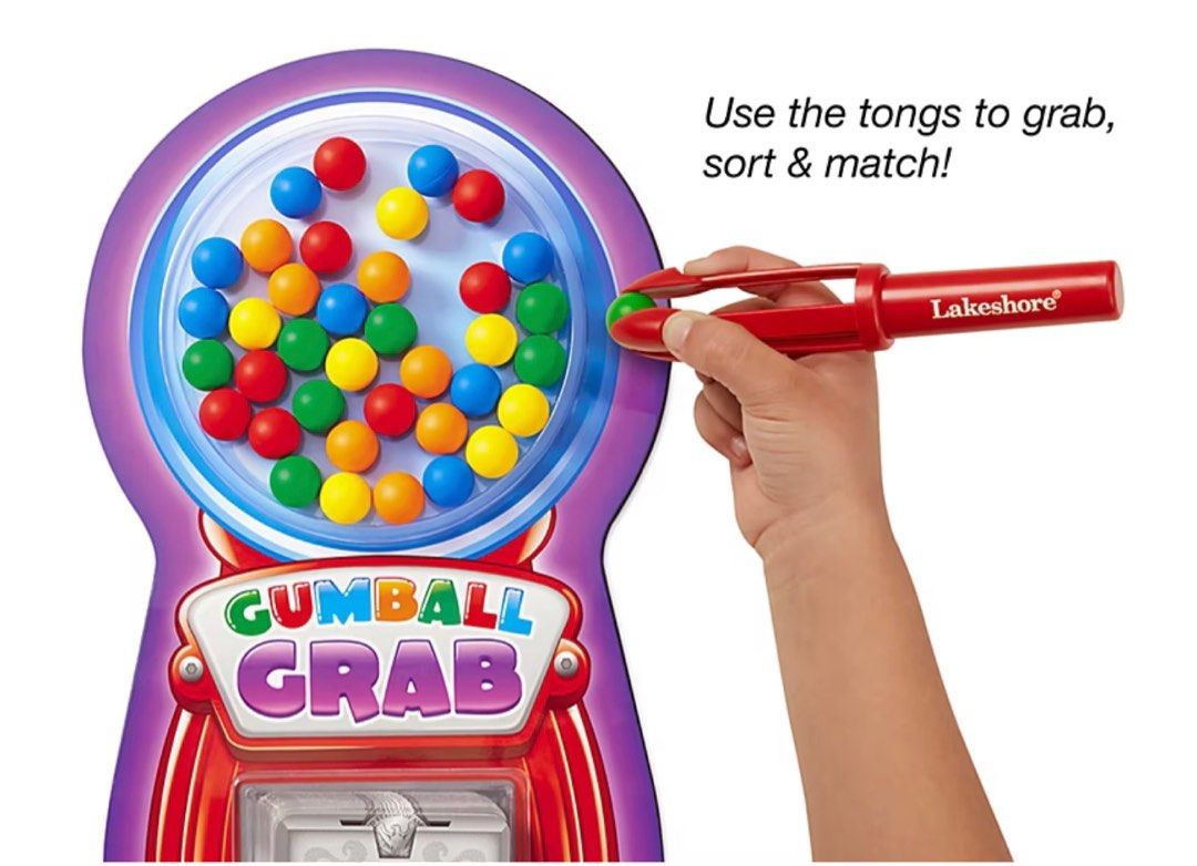 Lakeshore Gumball Grab Prewriting game, Hobbies & Toys, Toys & Games on Carousell