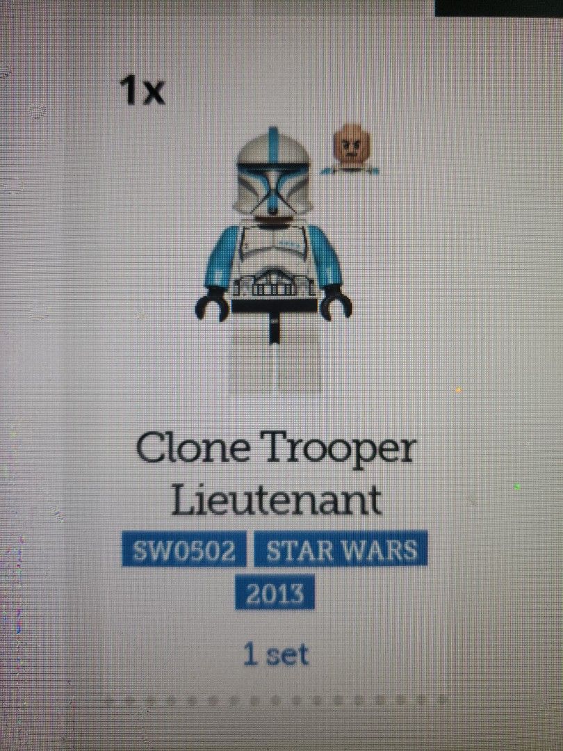 LEGO 5001709 Star Wars Clone Trooper Lieutenant