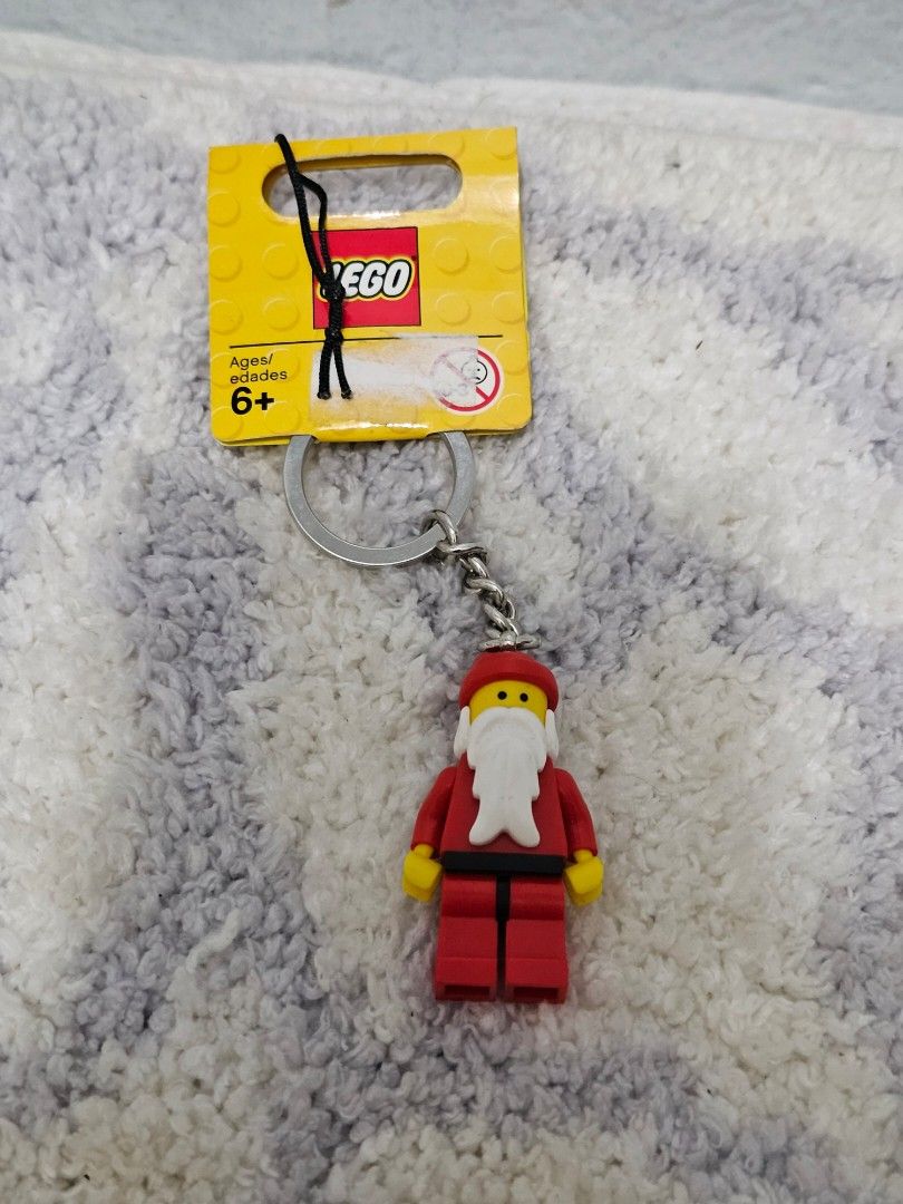 NEW* Lego Classic SANTA CLAUS Key Chain 850150 Keychain GRAY TAG