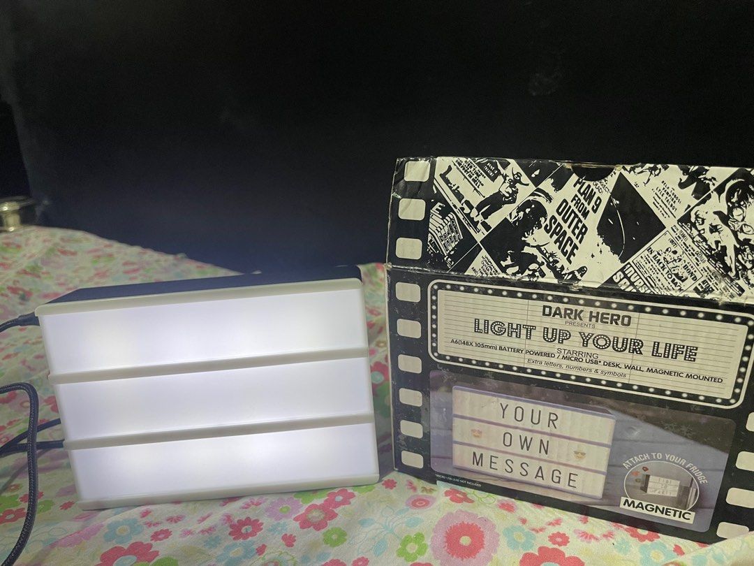 Letter light box on Carousell
