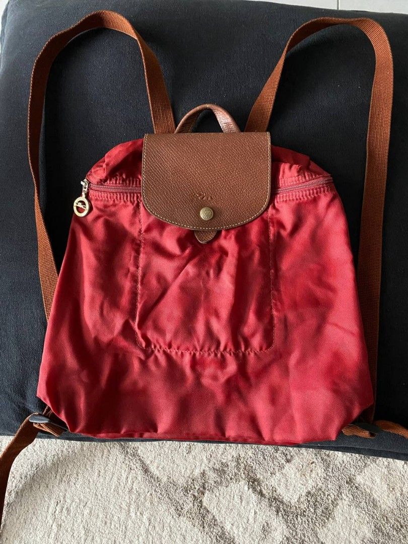 Used longchamp backpack sale