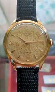Longines classic solid 18k yellow gold