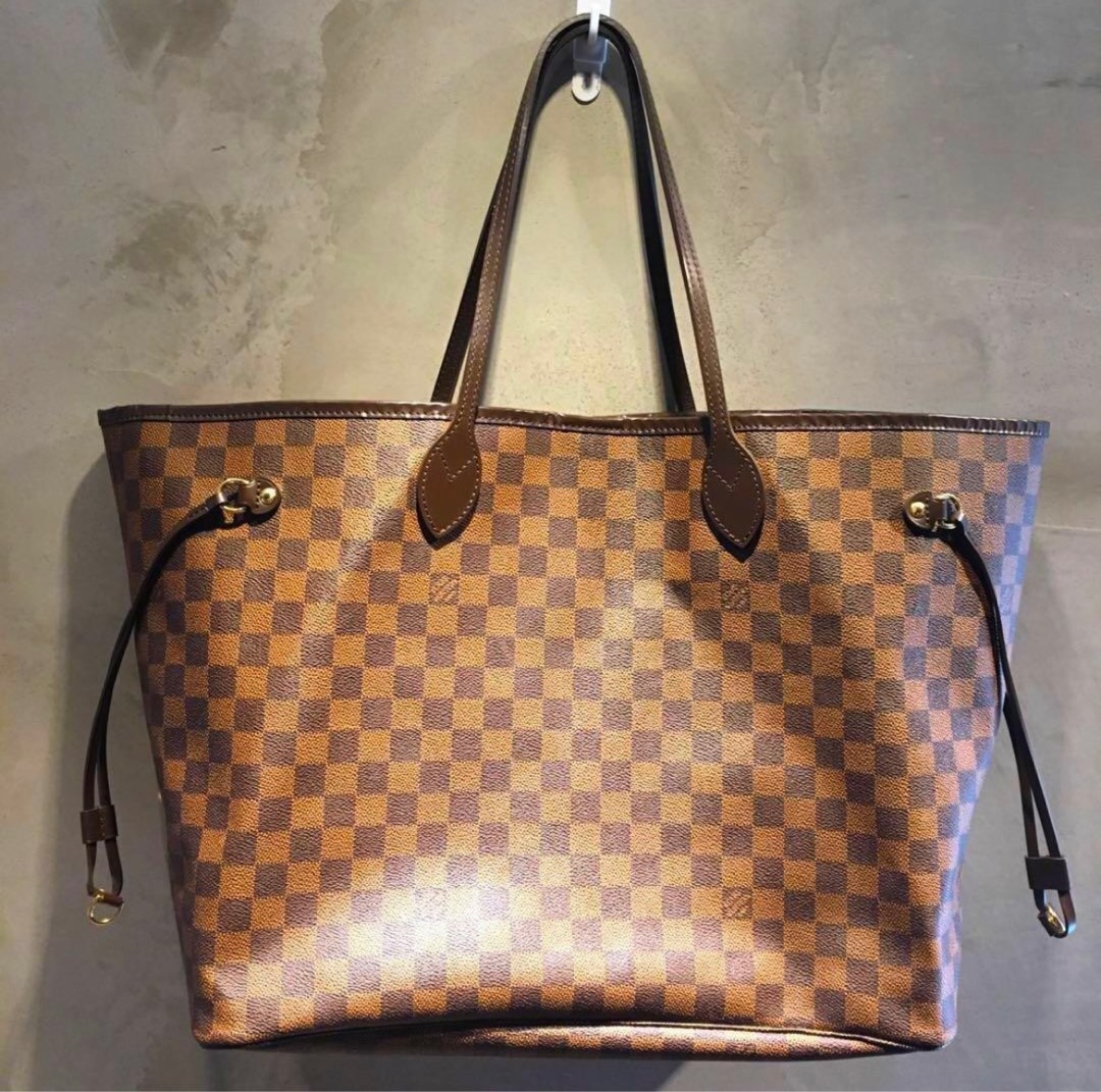 LV Neverfull MM Damier Ebene, Luxury, Bags & Wallets on Carousell