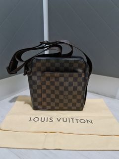 Authentic Louis Vuitton N41442 Damier Olav PM Shoulder Cross Body Bag LV  F/S