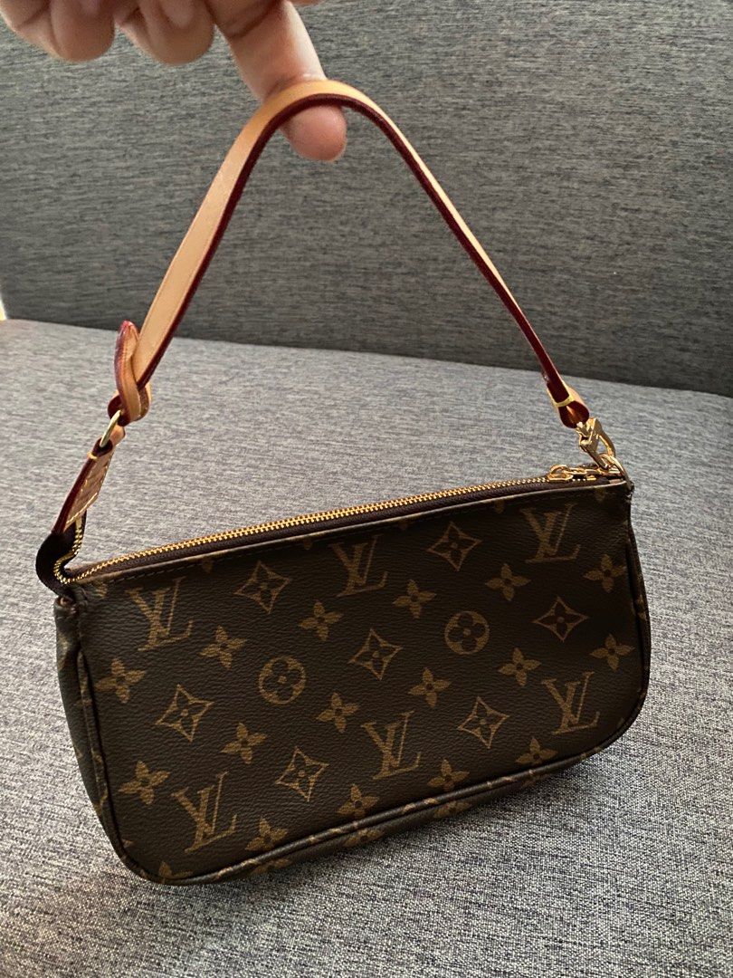 Louis Vuitton - Authenticated Multi Pochette Accessoires Handbag - Cloth Brown Plain for Women, Very Good Condition