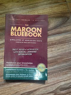 Maroon Bluebook 2020 CET Reviewer College Entrance Test Reviewer UP