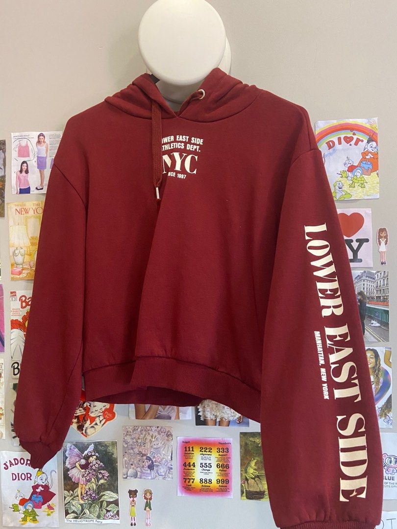 Maroon hoodie h&m cheap