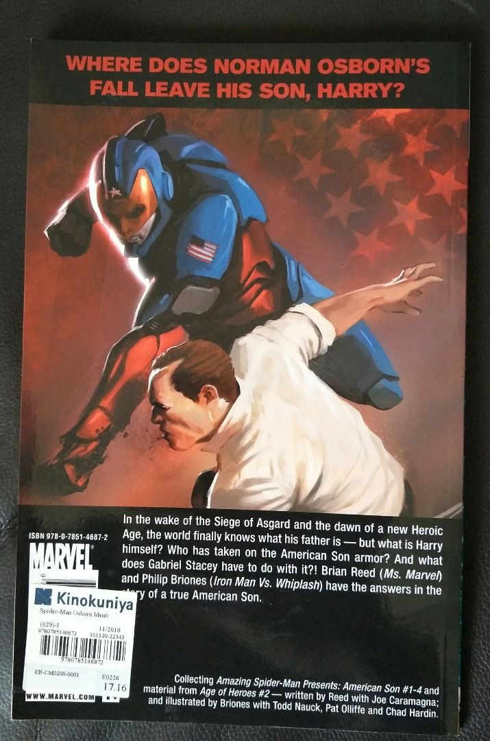 Marvel Comics Spider-Man - The Osborn Identity 2010 TPB by Brian Reed ...