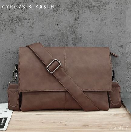 Men s Real Leather Bag Shoulder Messenger Bag Envelope Satchel Men s Bag Retro Japanese Messenger Bag Jap SOL2758